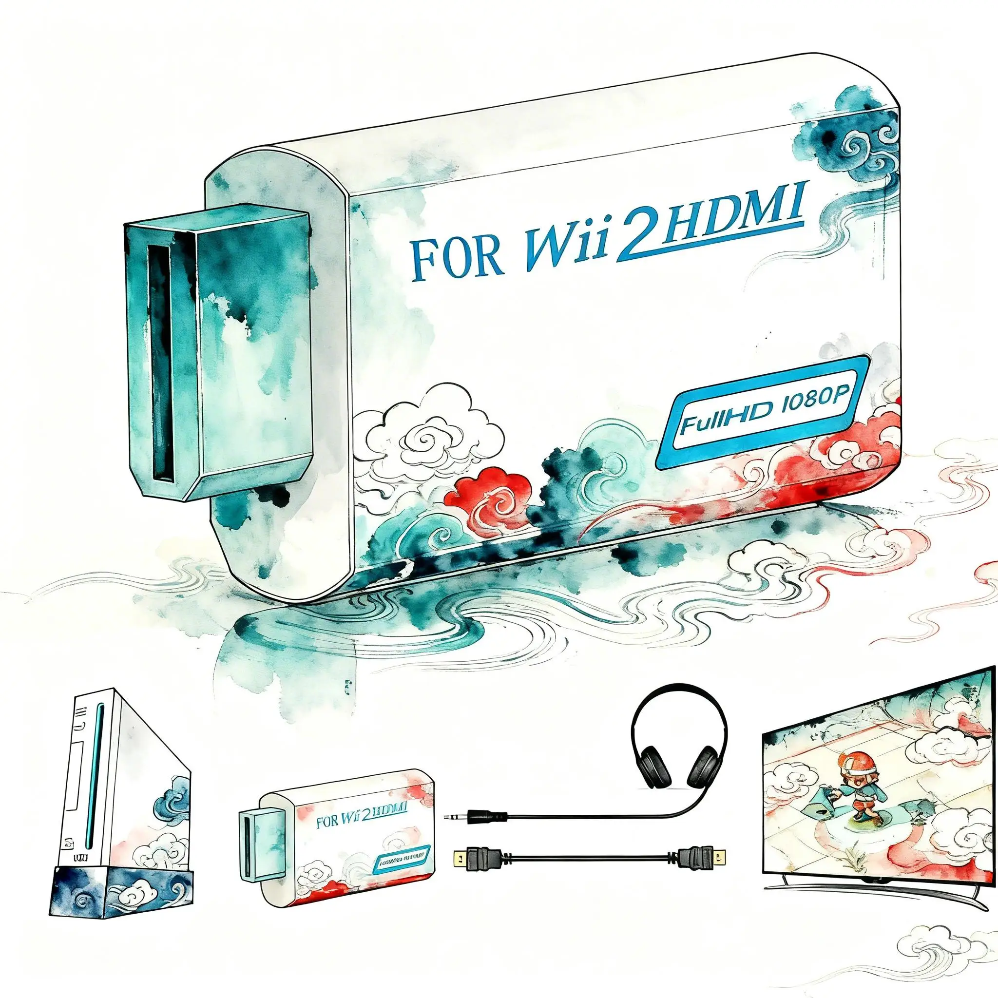 For Wii To Hdmi Con…