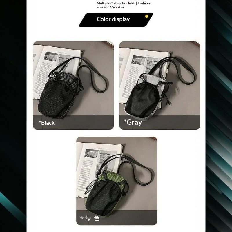 Outdoor-Aufbewahrungstasche mit Schultergurt, Smartphone-Tasche, wasserdichte Wasserflaschentasche für Sport und Wandern, leichtgewichtig – Detail 7