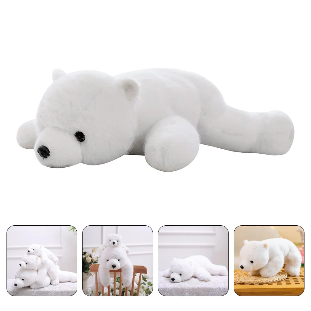 

Pillow Plushies Polar Bear Wedding for Sofa Pillows Decorative Throw White Cuddly Girl