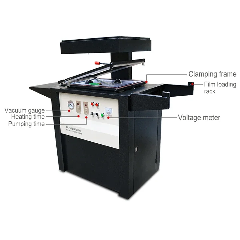 

Низкая цена, многофункциональная автоматическая блистерная карта, вакуумная фурнитура для кожи, термосвариваемая упаковочная машина для картона из ПВХ