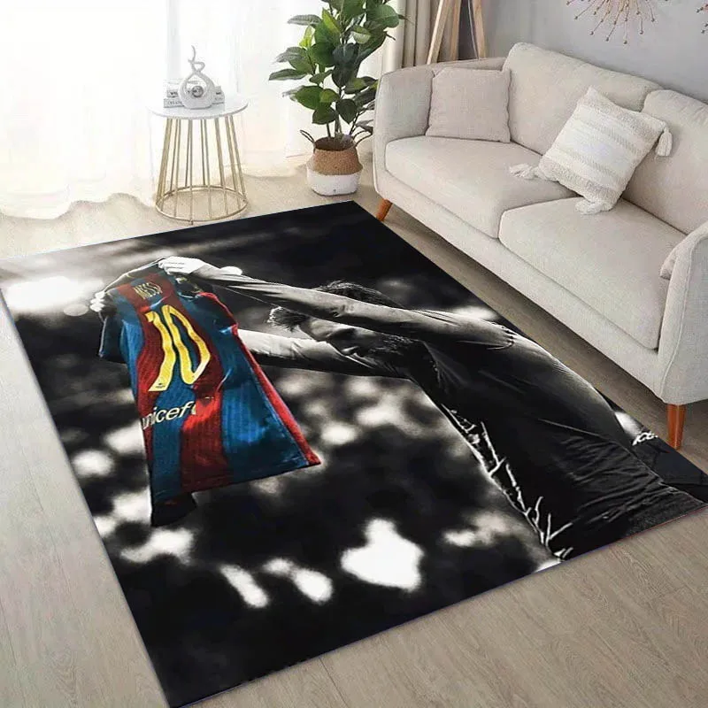 Football Star M-Messi-i 3D Print Carpet Rug for Art Living Room Decor Sofa Home Bedroom Gift Fans Area Rug Non-slip Floor Mat