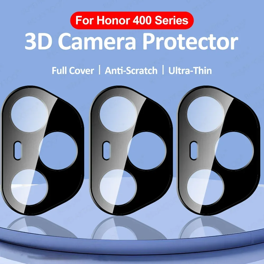 3Pcs Back 3D Camera Protector Glass for Honor 400 Pro 5G 9H Lens Tempered Glass Cover Case Honor400 Lite HONOR 400 Global Bumper