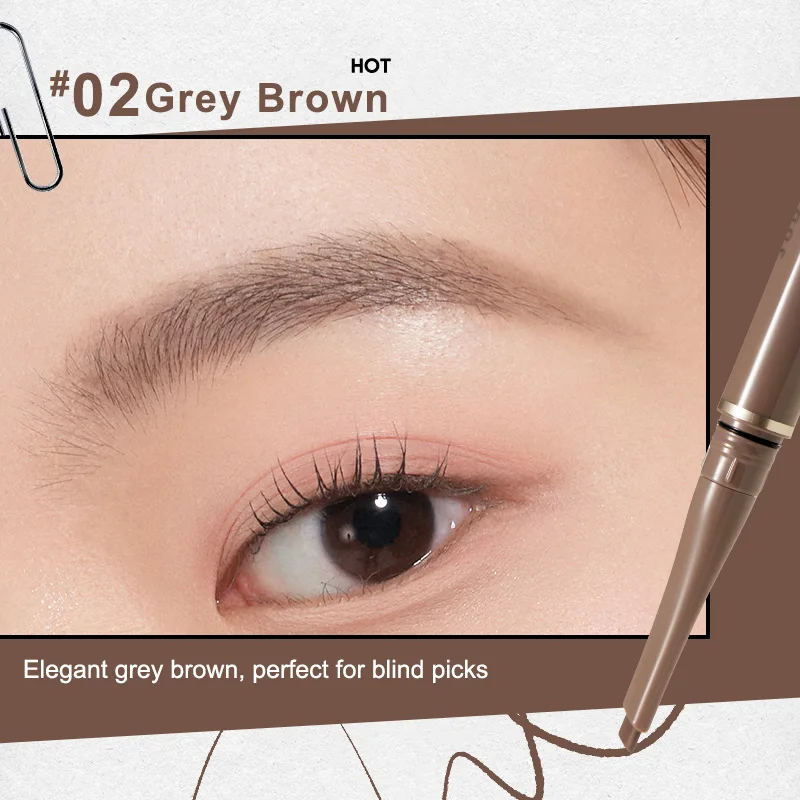 Judydoll Waterproof Brow Pomade Pencil – Long-Lasting, Smudge-Proof, Knife-Cut Tip for Precise Shaping (Light Shade)