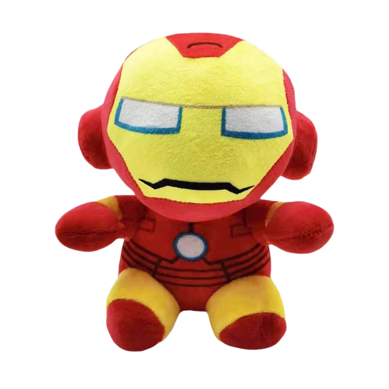 20cm Marvel The Avengers Series Plush Stuffed Toys Spiderman Hulk Iron Man Captain America Cartoon Figure Dolls Kids Gifts Decor