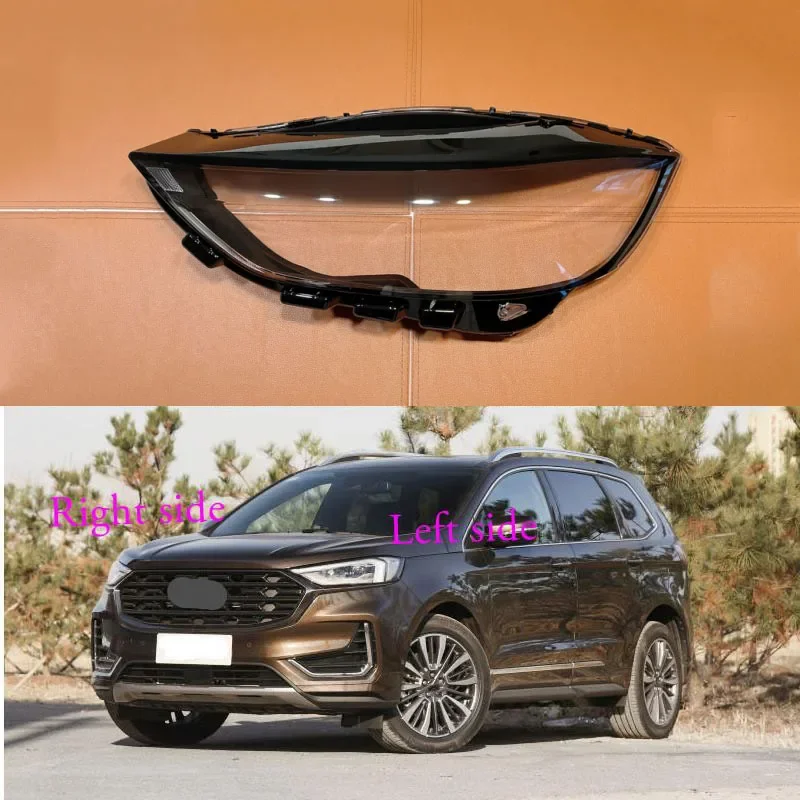 For Ford Edge 2019 2020 2021 2022 Headlight Shell Lamp Shade Transparent Cover Headlight Glass Headlamp Cover