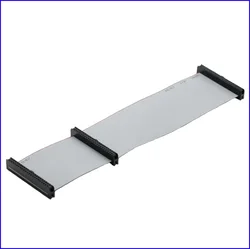 IDE Laptop Hard Drive Ribbon Cable 44 Pin IDE Female to Female F/F Extension Data Ribbon Cable Line Dual Device Brand