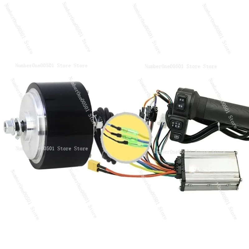 4-inch Brushless Speed Control Motor 116 Toothed Wheel Hub Reduction Motor DC Low-speed Large Torque Rail