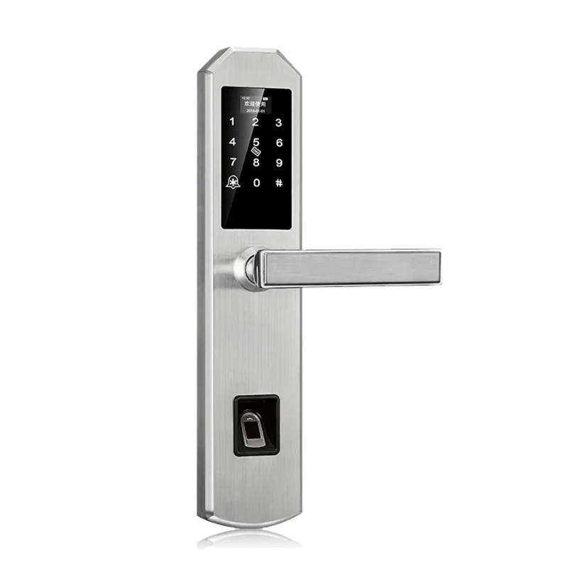 

Factory Supplier Stainless Steel Plate Door Lock Fingerprint Electric Door Lock Induction Lock