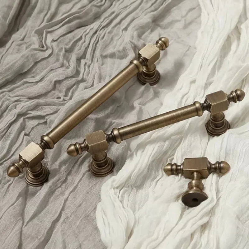 Hammer Design Kitchen Cabinet Pulls Solid Antique Brass Door Handle Wardrobe Drawer Knob Cupboard Hardware Furniture Bronze Pull
