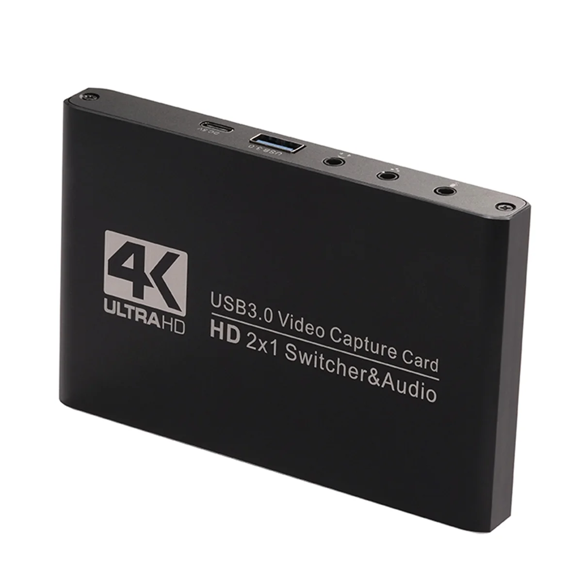 بطاقة التقاط فيديو مقطوعة بشاشة مزدوجة 2025+2x1 - متوافقة مع قنلتين إلى USB3.0 محول الصوت OBS Game Grabber Streaming