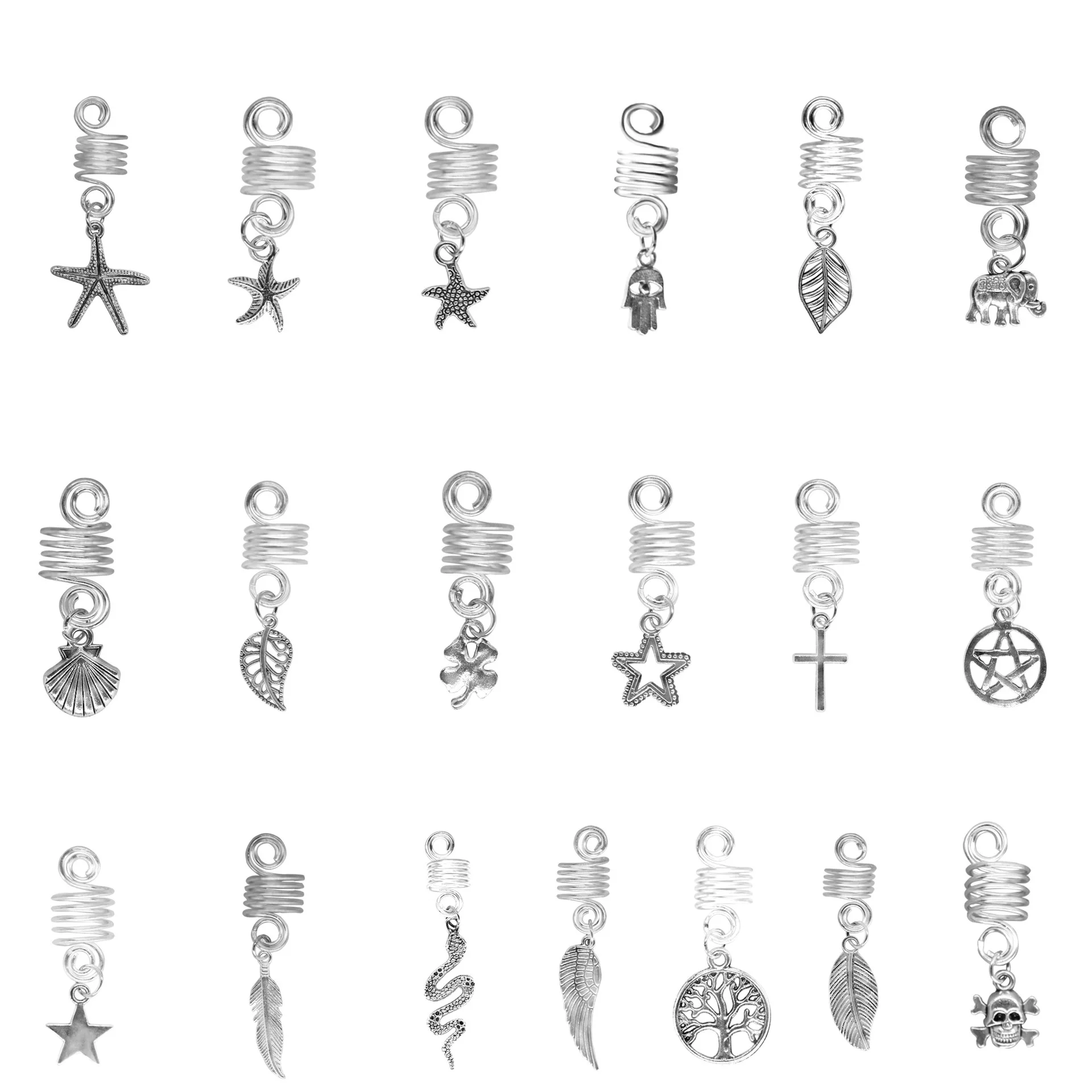 set-de-joyeria-diy-para-rastas-dijes-de-aleacion-con-forma-de-calavera-trebol-serpiente-y-estrella-de-mar-para-extensiones-de-cabello-y-trenzado