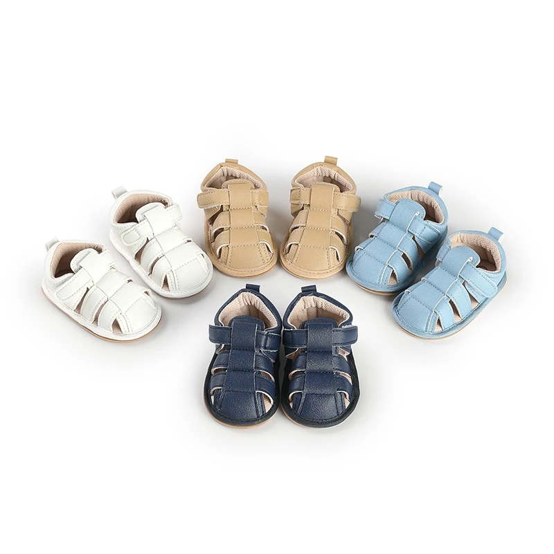 

Summer Newborn Shoes Infant Flats Fashion Baby Boys Girls Sandals Soft Sole Toddler Crib First Walker Baby Beach Sandals