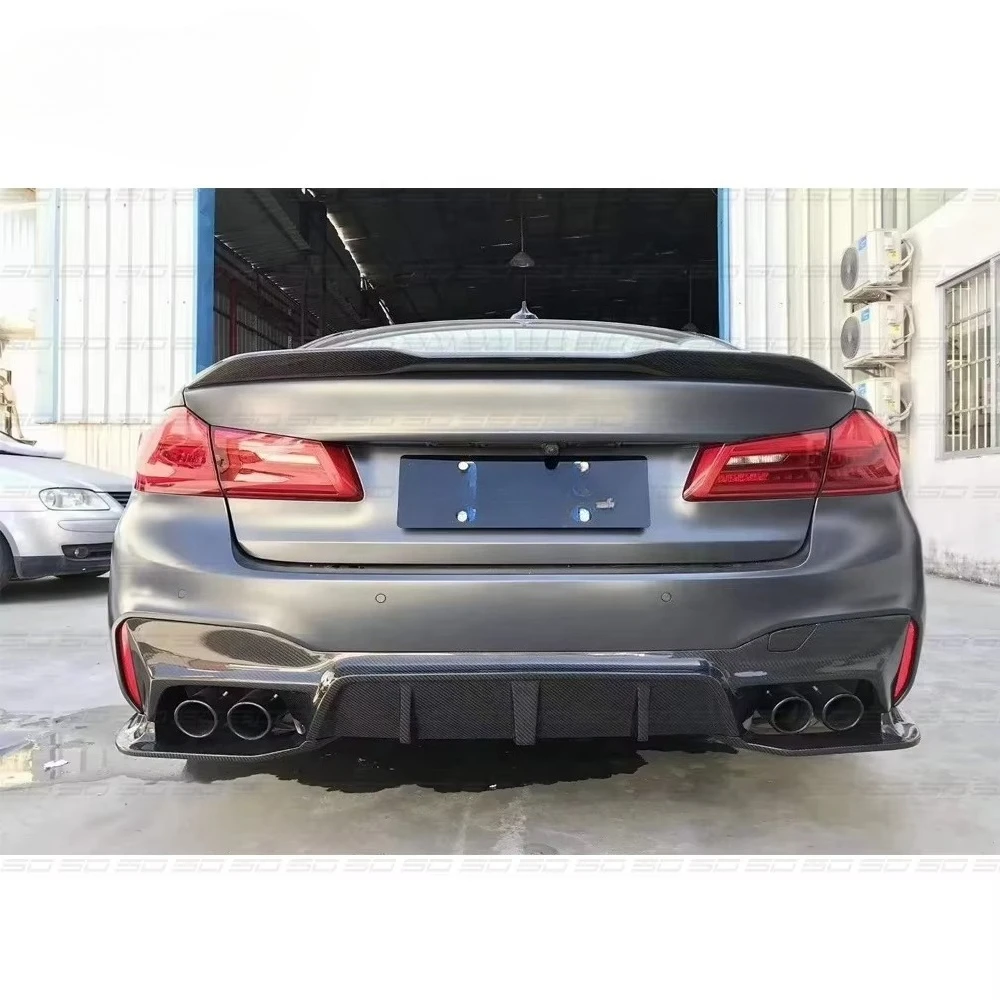 

High Quality Dry Carbon Fiber Body Kit 3D Style Rear Diffuser Rear Bumper Lip for Bmw M5 F90