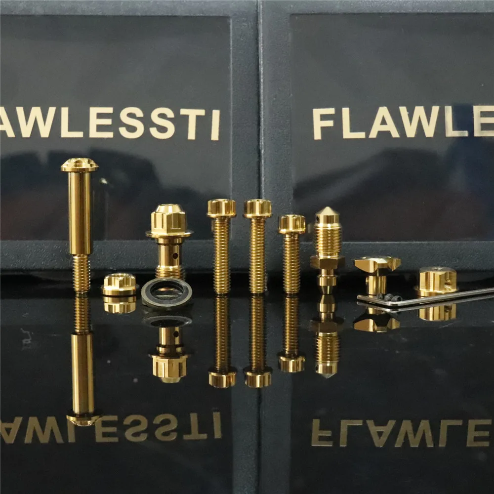 Imagem -06 - Flawlessti-embreagem do Freio e Cilindro Mestre Gr5 Titanium Bolts Brembo Rcs cc
