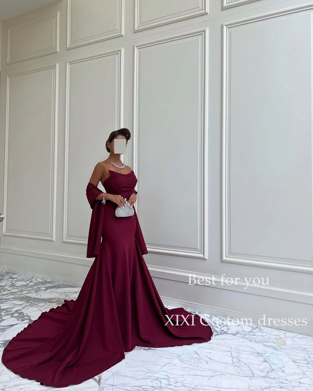 XIXI-vestido de noche largo hasta el suelo de gasa, traje elegante con cinta Para boda, Para Eventos Especiales