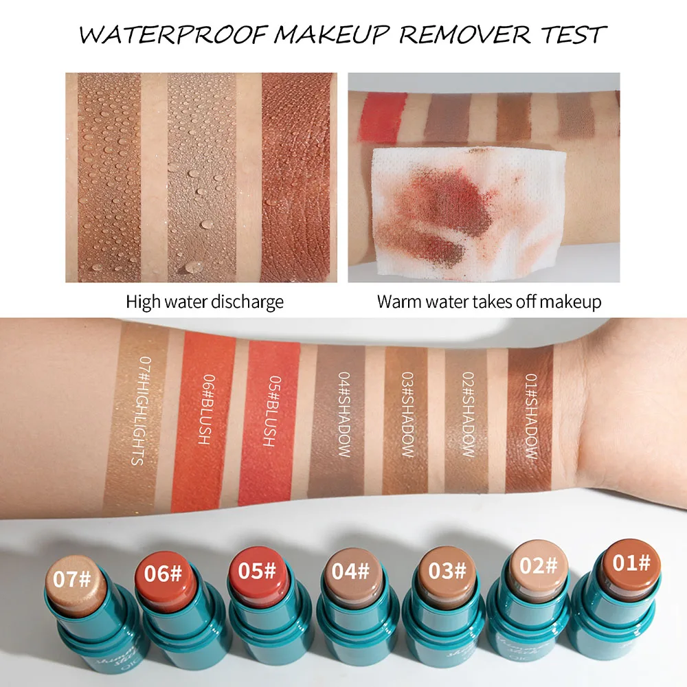 Bronzer Shadows Makeup Stick Waterproof Sweatproof Faces Concealer Birthday Gift