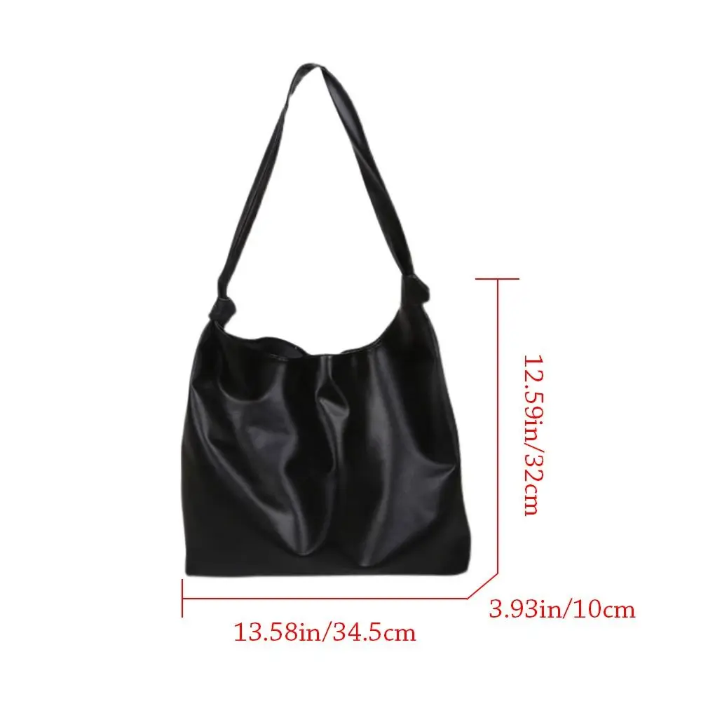 Women Large Capacity Fashion Shoulder Bags Female Tote Bags PU Leather Handbag Simple Shopping Bag