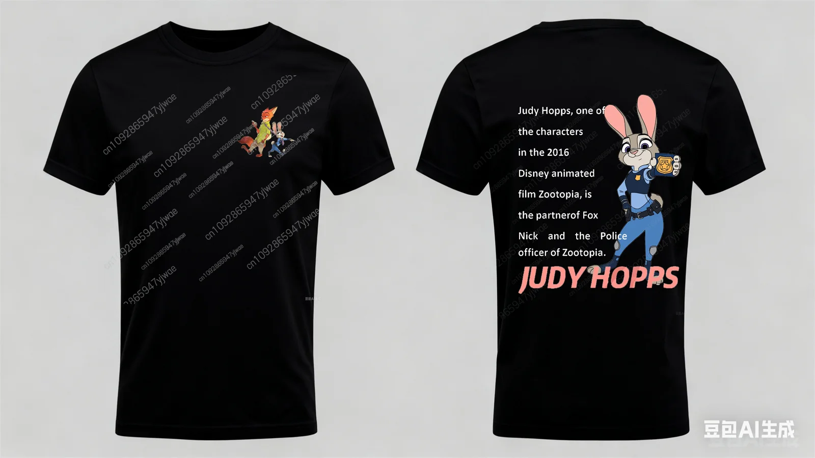 Zootopia Nick & Judy الكرتون الجرافيك المطبوعة زوجين قميص جودة عالية فضفاضة مريحة الشارع الأعلى المرأة الخريف جديد تي شيرت #4