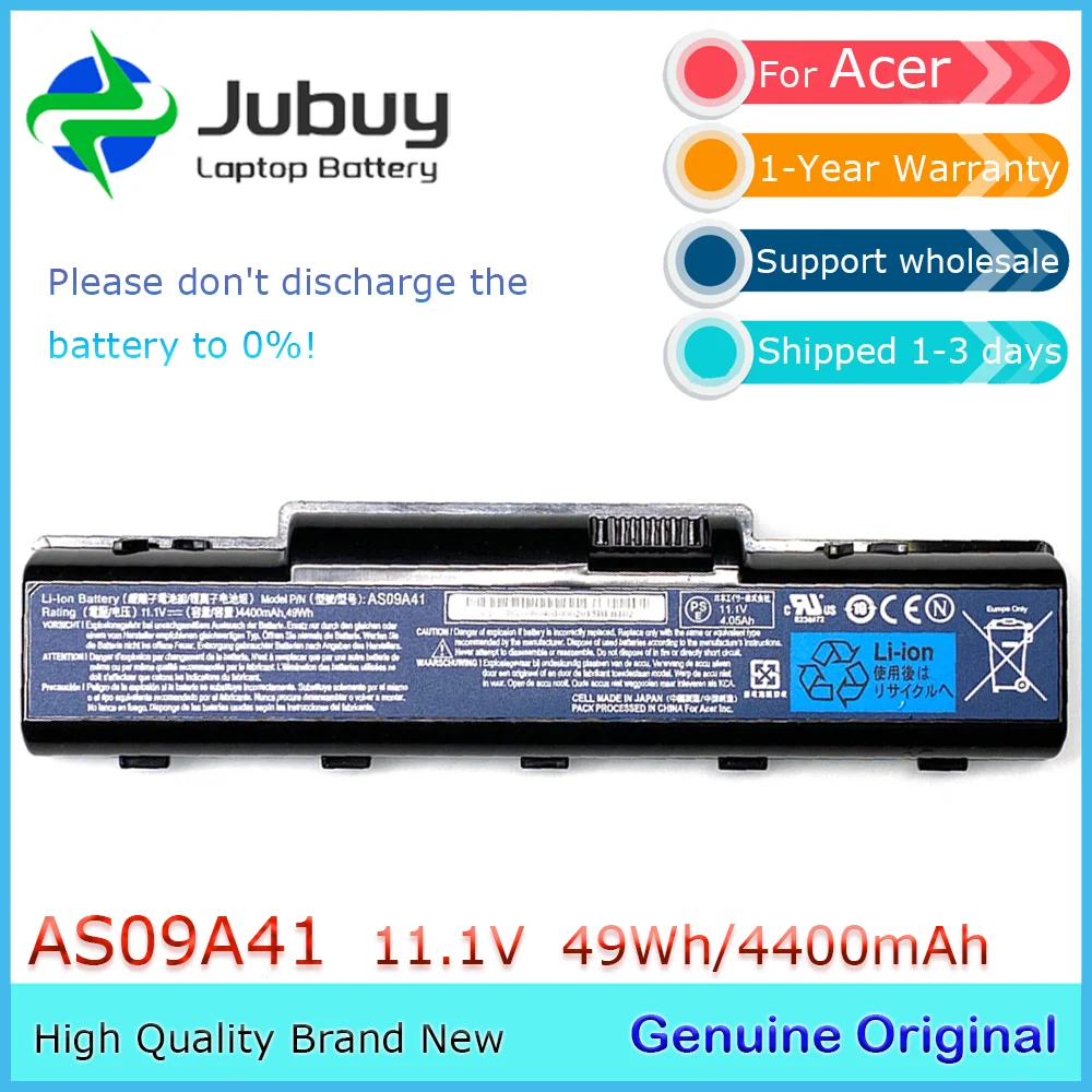 AS09A31 10.8V 4400mAh Original Laptop Battery for Acer Gateway AS09A51 AS09A61 AS09A41 AS09A73 AS09A75