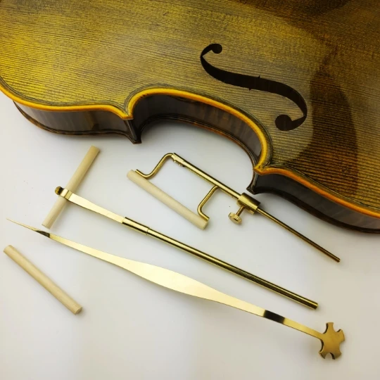 1set Violin Tool Sound Post Set Gauge Sound Post Retriever Tool Setter Violin Parts