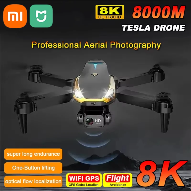 Xiaomi Mijia Drone Professinal 8K HD Dual Camera 5G WIFI Wide Angle Optical Flow Localization Brushless Motor RC Quadcopter Toy