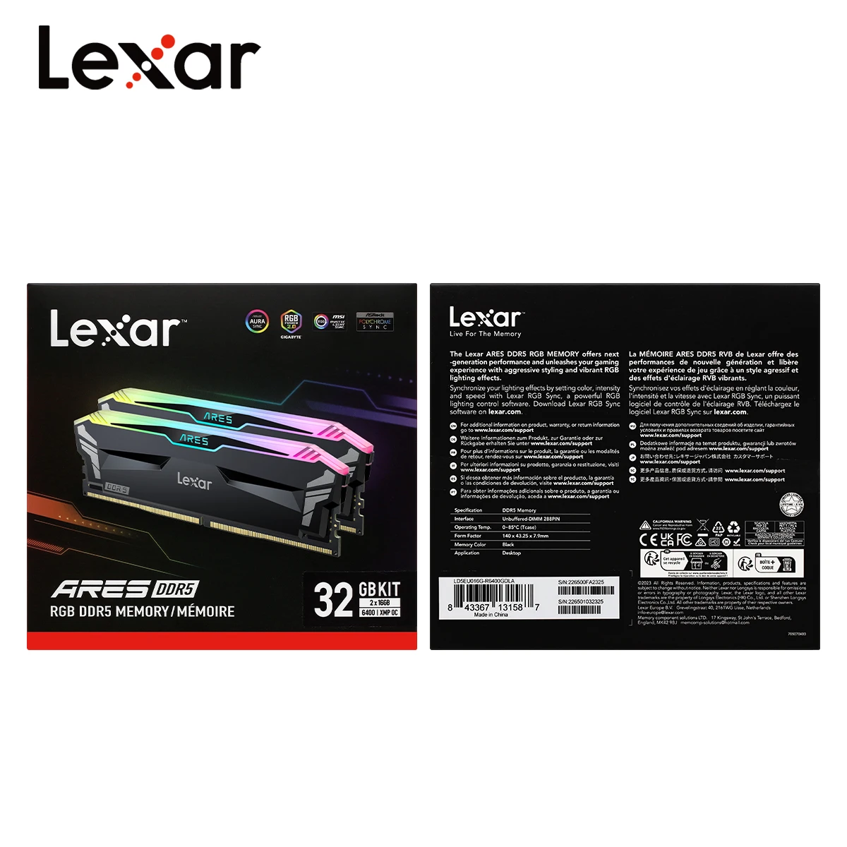 メモリー ACClamator DDR5 6000MHz 16GBX2 (32GB) DDR5 RAM 32GB (16GB×2) 6000MHz (PC5-48000) CL40 1.35V (XMP3.0/Expo