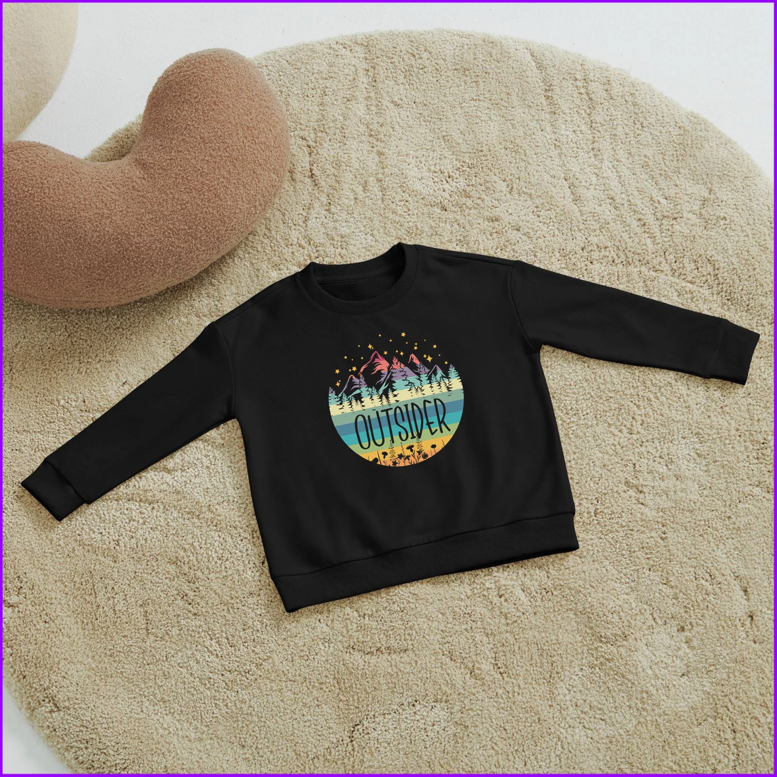 Outsider Camping Sja1577 Kids Boys Girls Hoodies Sweatshirts Sweatshirts Tops Teen Clothes Rainbow Friends High Nightmare Wednes