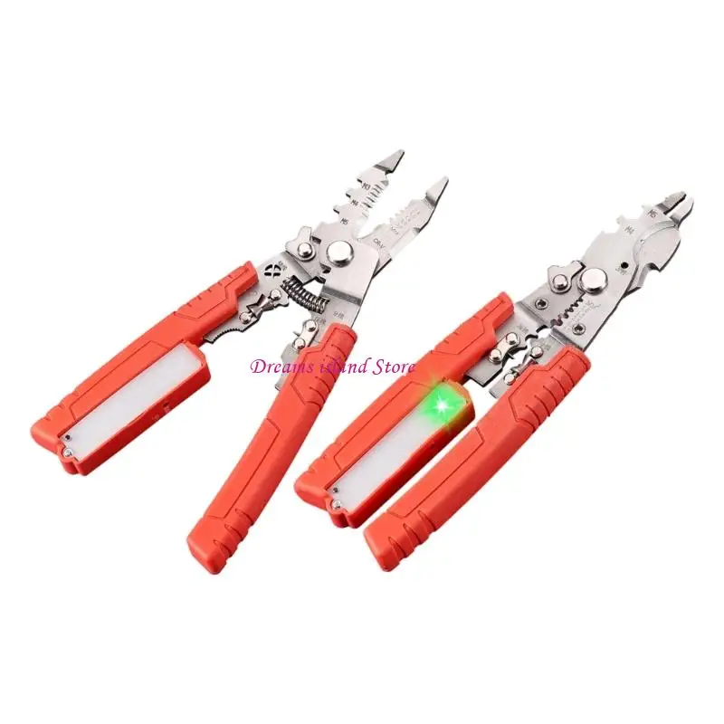 

Professional Electrician Wire Stripping and Cutting Pliers With Ergonomic Grip for Clean Safe Cut Industrial Easy To Use HX6C