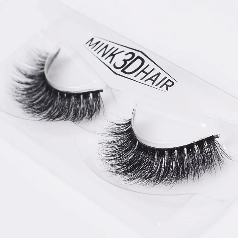 1 Pair Handmade 3D Mink False Eyelashes Crossing lashes Natural Lifelike Style Makeup Tools