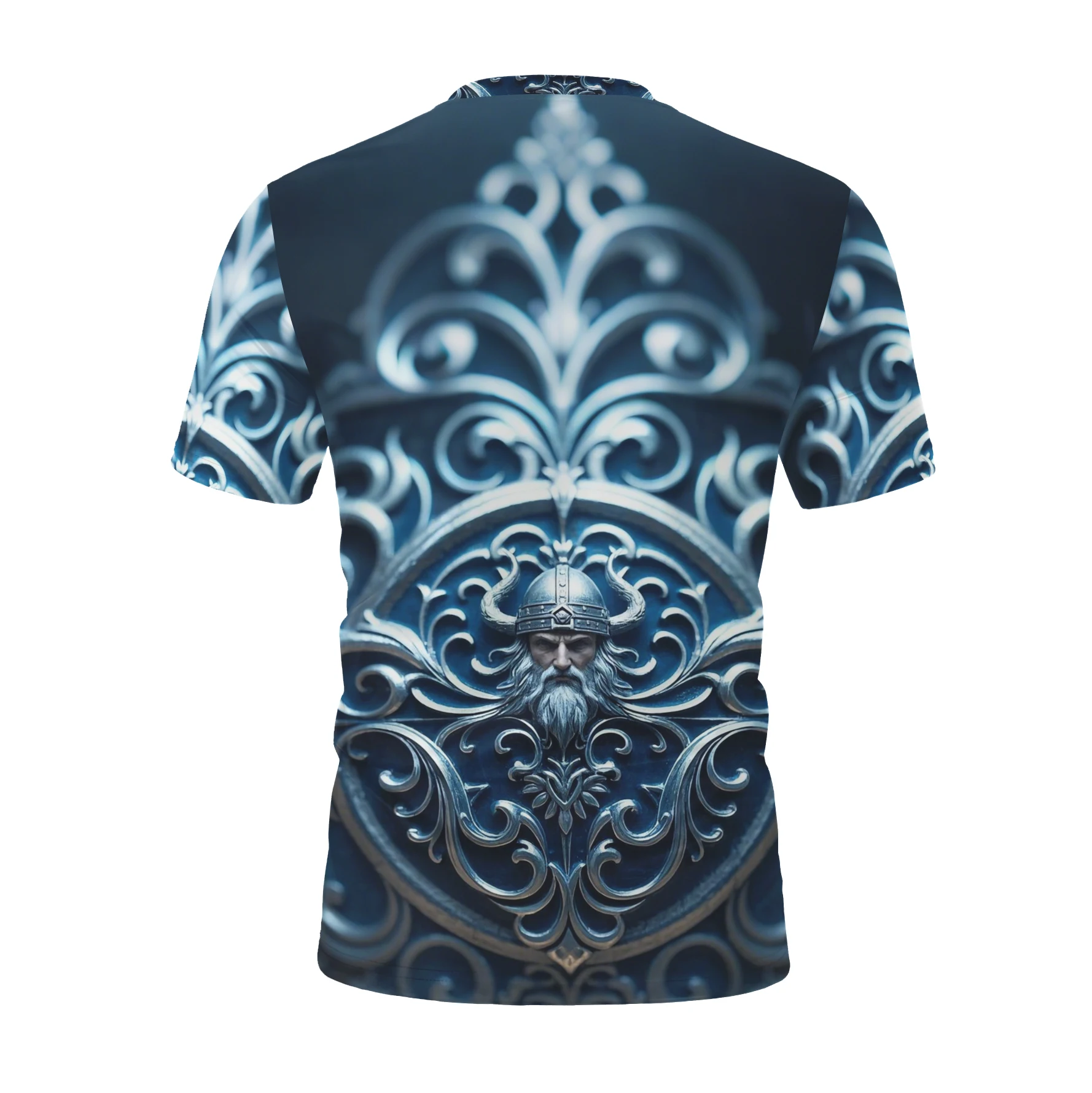 Fashionable Men's clothing Women Men Viking Tattoo Art Skull graphic T-Shirt 3D Print Vikings Short Sleeves Plus Size XXS-6XL