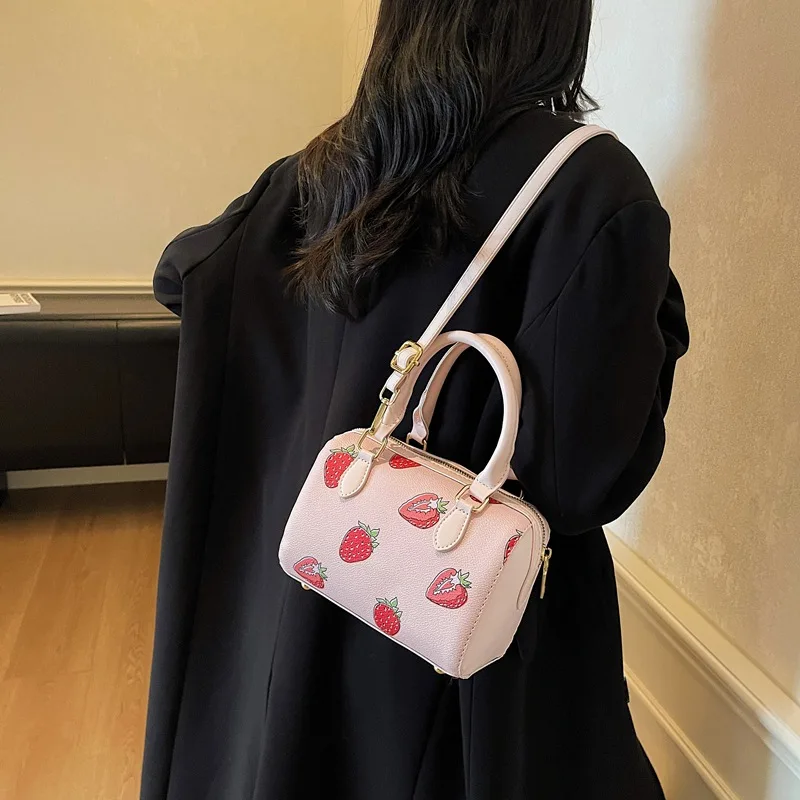 ​ ​ Chic 2025 Nuova borsa tote da donna con stampa floreale, borsa a tracolla di grande capacità, borsa a tracolla stile dolce per lavoro e appuntamenti