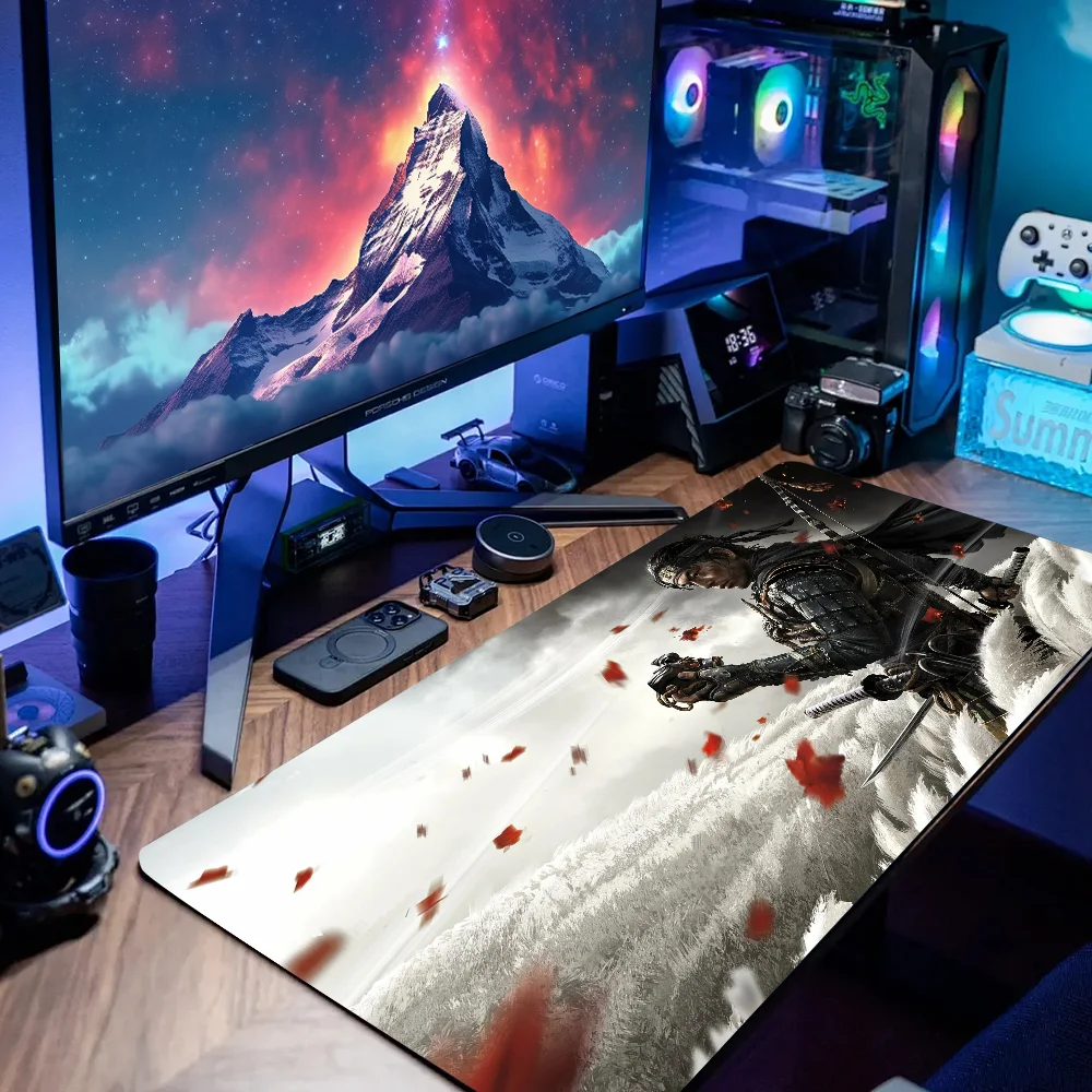 

Ghost of Tsushima Large Anime Image Mouse Pad Gaming Pad Laptop Mousepad Pc Gamer Accessories Computer Keyboard Desk Mat Carpet