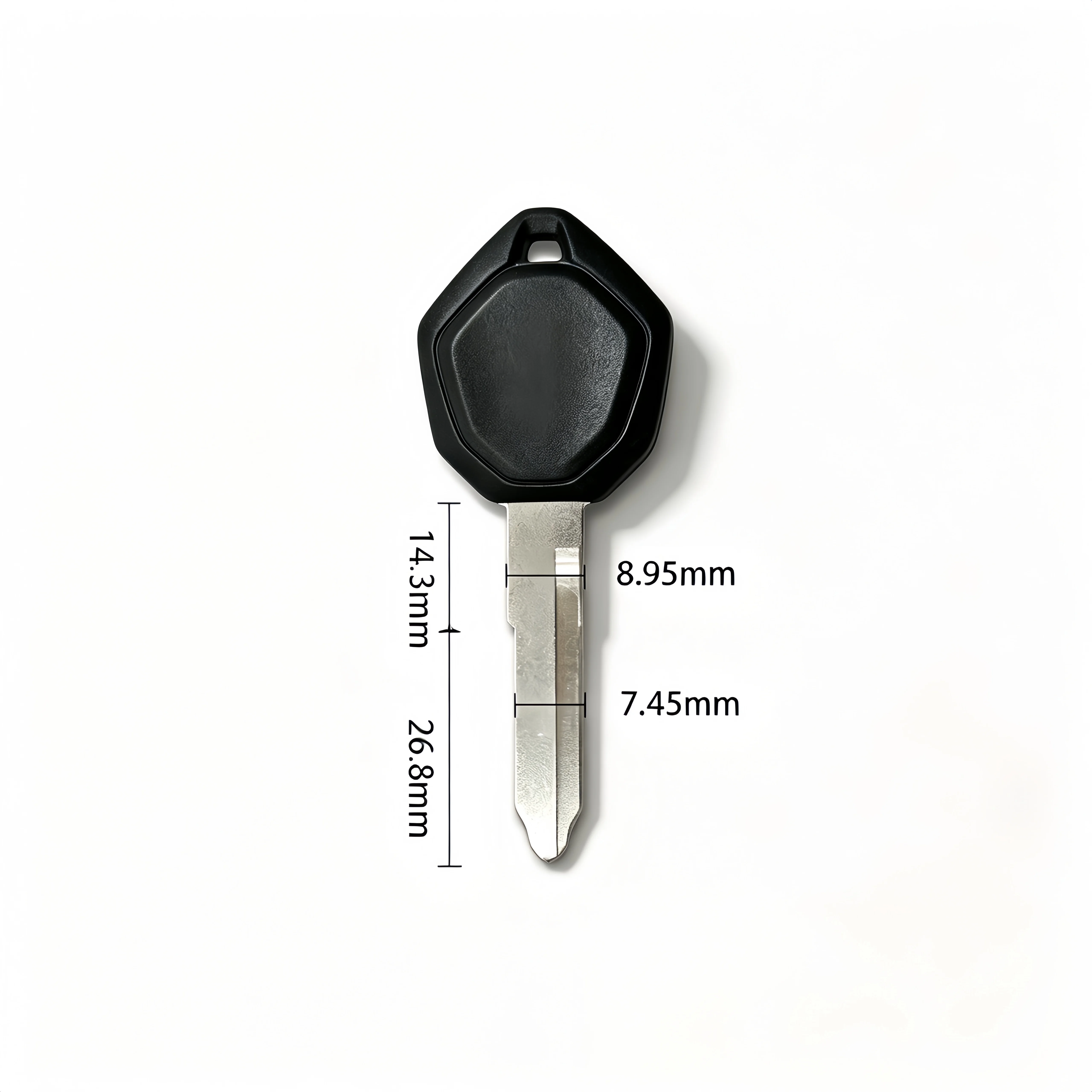 Brand‑New Blank Uncut Motorcycle Replacement Key For Ducati V2 V4 With Chip Slot, Optional Transponder Chip