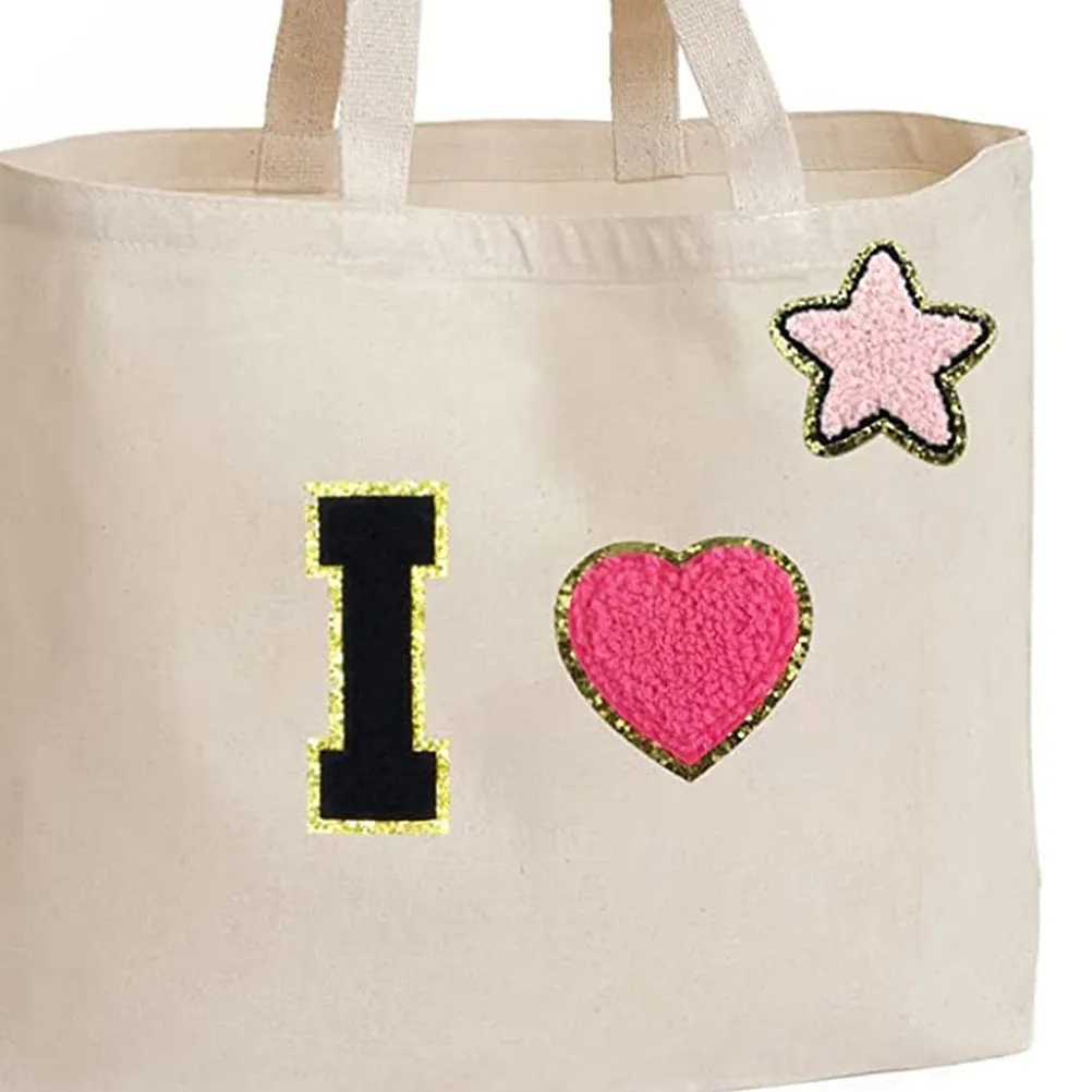 

4 шт. нашивок в форме сердца из полиэстера для декоративного ремонта и модного украшения сумок, головных уборов, обуви, свитеров