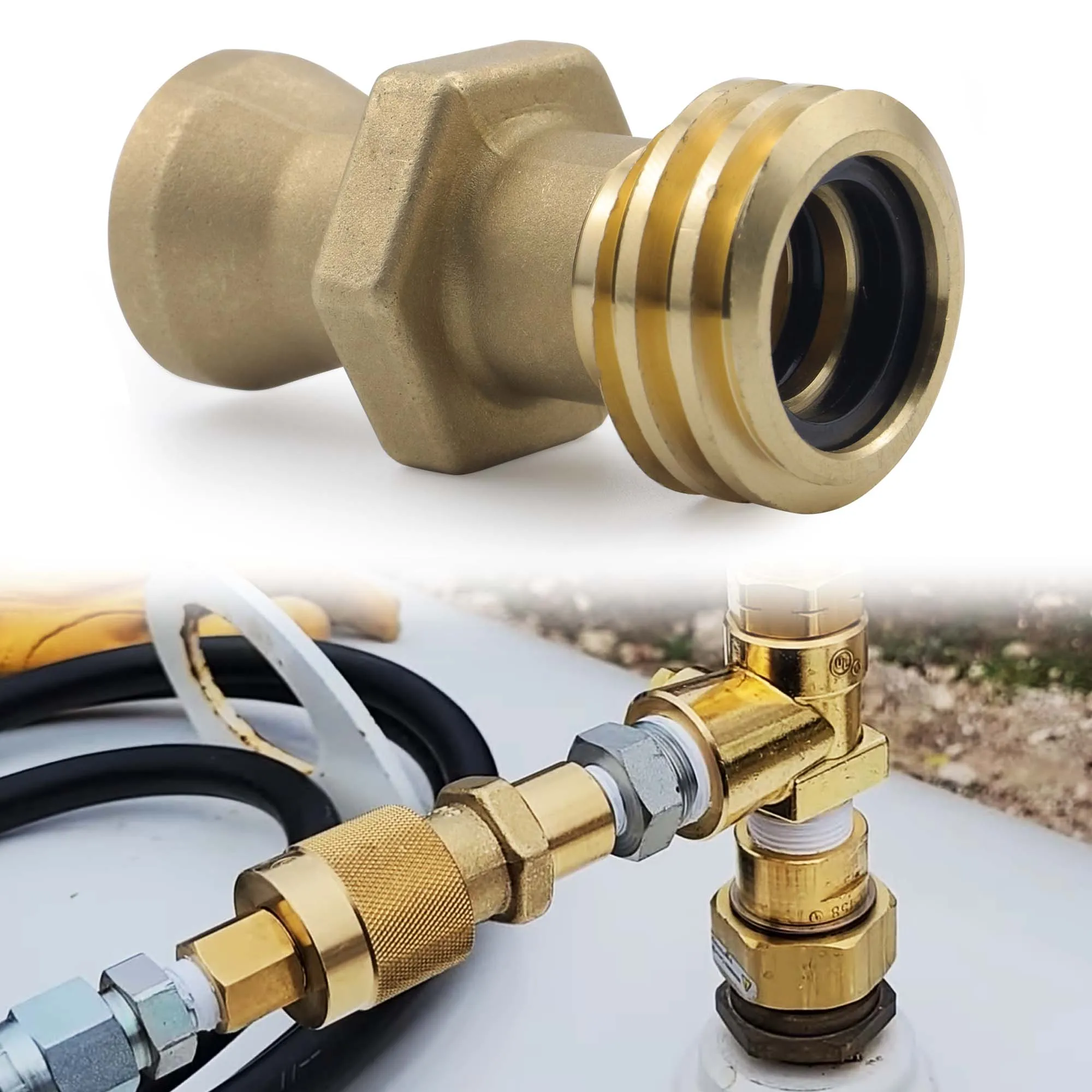 RE7141M Thread Valve Forklift Propane Tank Male Connector Connection Fitting Adapter