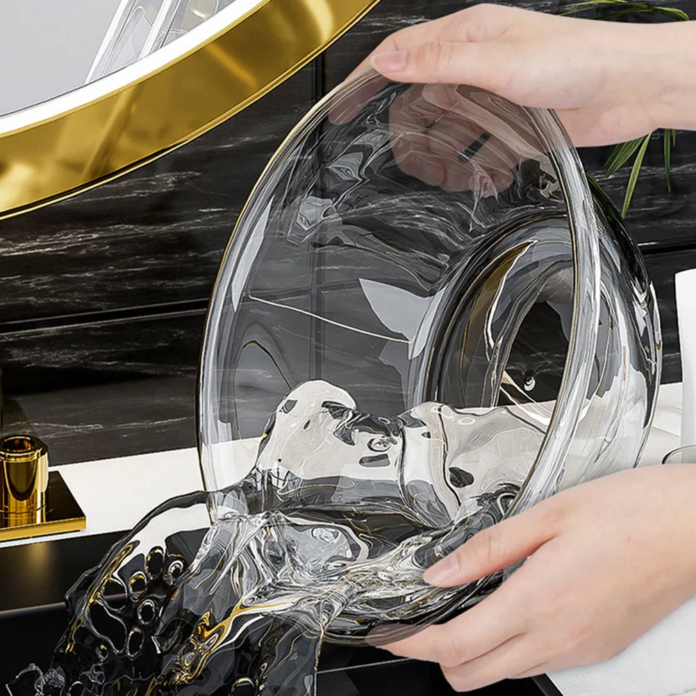 

3 Pcs Spa Washbasin Washbowl Plastic Washing Basin Bath Dishpans For Dishes Feet Tub Sink Bottle Plastic Basin Feet Soaking Tubs