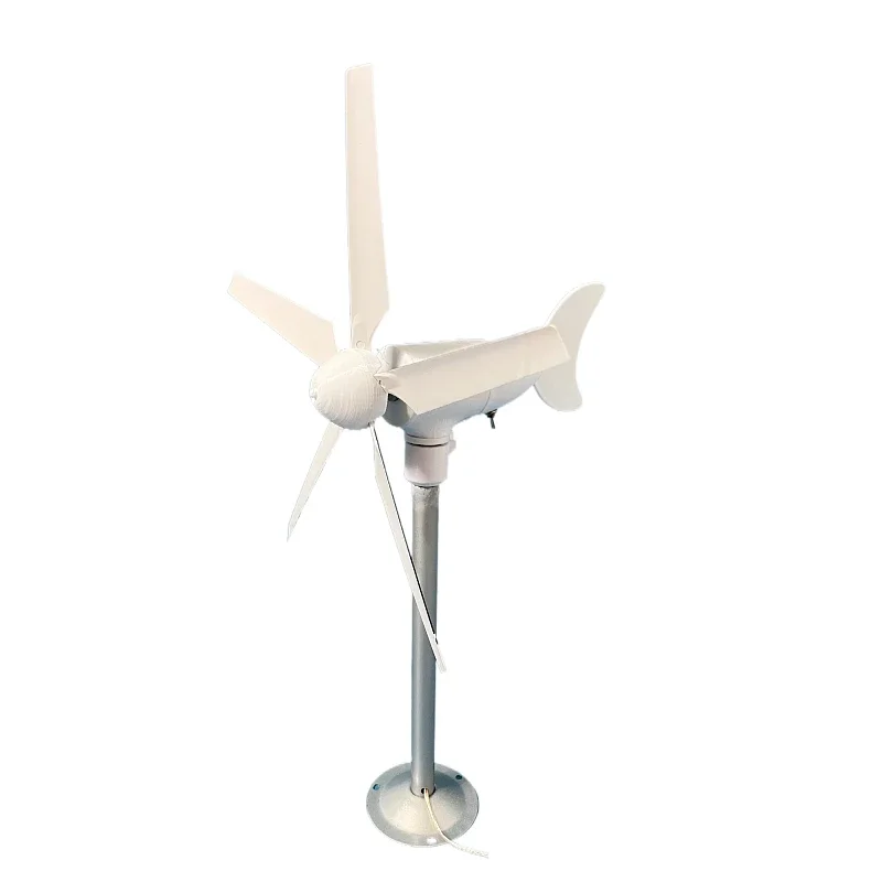 

5-leaf micro wind turbine model, three-phase permanent magnet brushless, science and education experimental windmill outdoor DIY