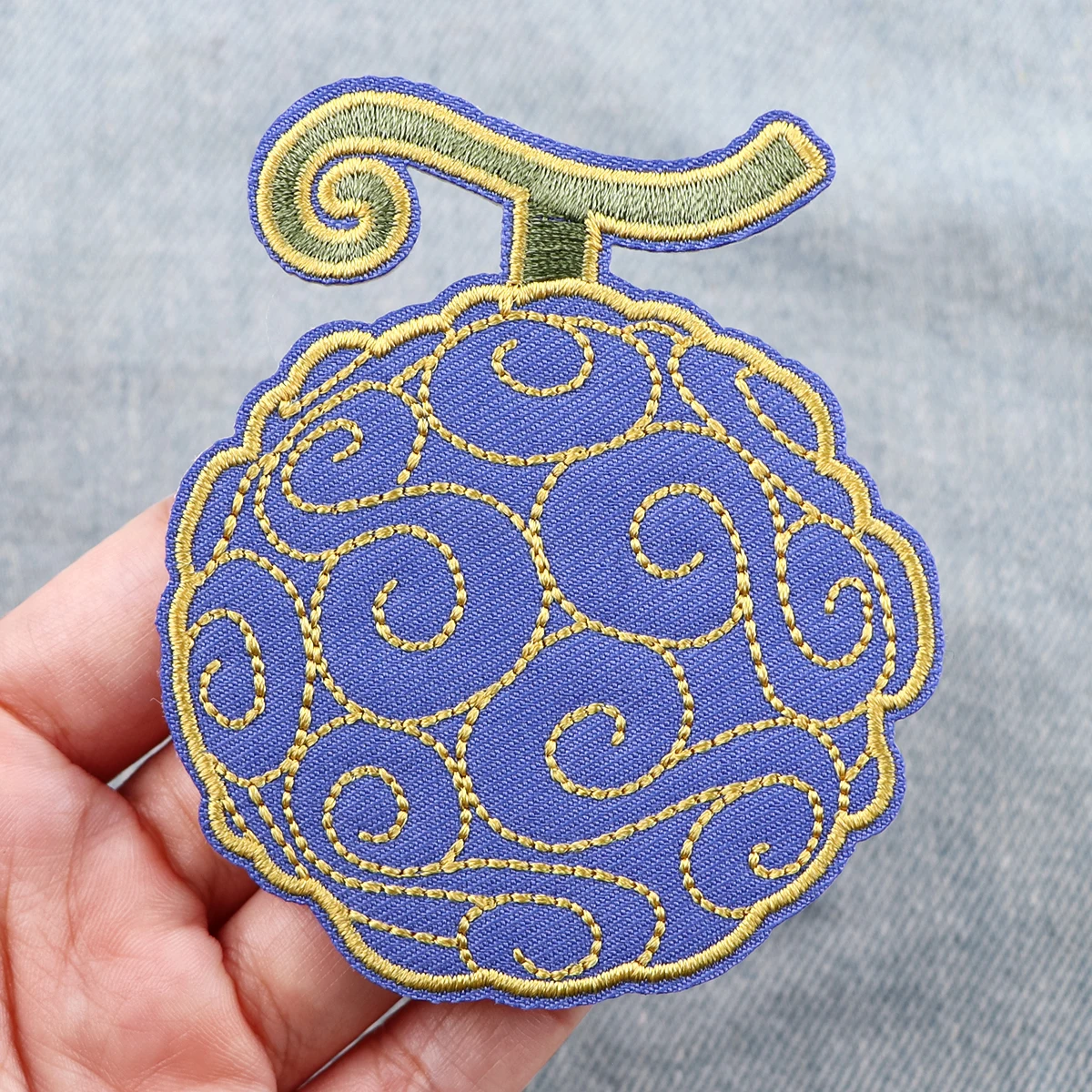 Manga Badge on Backpack Devil Fruit Iron On Patches For Clothing Anime Embroidered Patches For Clothes Toys view 5
