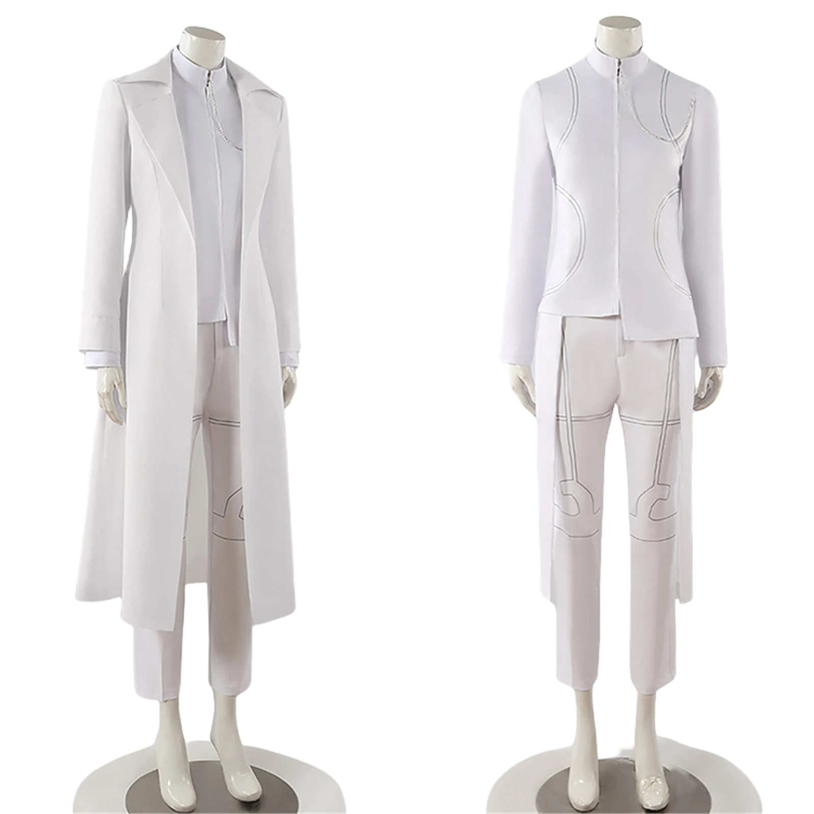 외계인 Ivan 코스프레 의상 흰색 셔츠 바지 할로윈 파티를위한 풀 세트