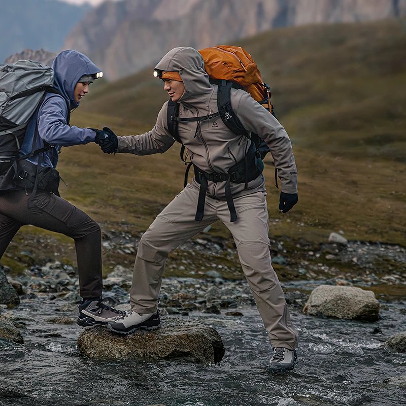 KAILAS Men's T10 PRO Softshell Pants With CORDURA Abrasion-resistant And Windproof For Outdoor Hiking Mountaineering KG2441311
