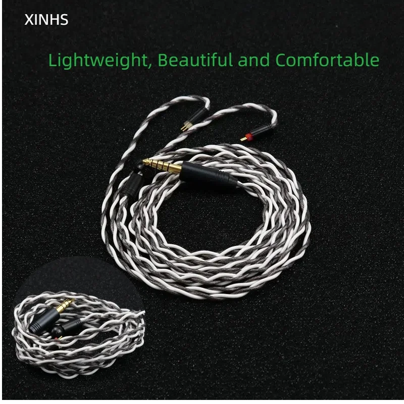 

XINHS G03 4-core 7N UPOCC single crystal copper+black graphene hybrid upgraded cable