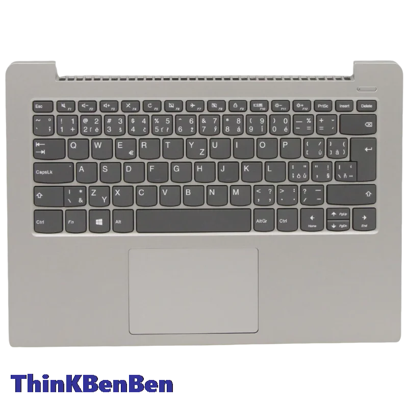 CZ Czech Platinum Grey Keyboard Upper Case Palmrest Shell Cover For Lenovo Ideapad 330S 14 14IKB 14AST 5CB0R07750