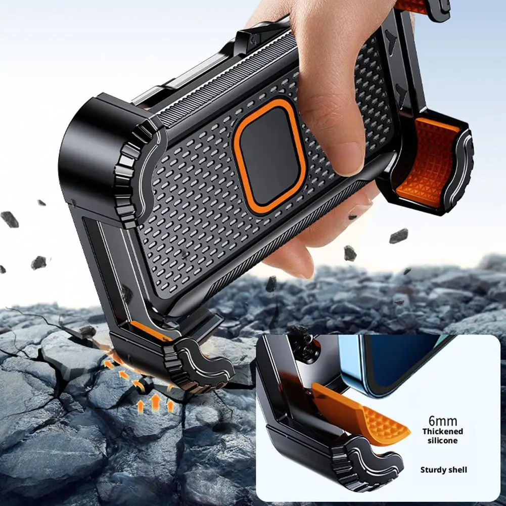 Shock Absorbing Motorcycle Phone Mount 360° Rotatable Bike Phone Holder Fit 4.7-7.2 Inch Smartphone Bracket - view 3