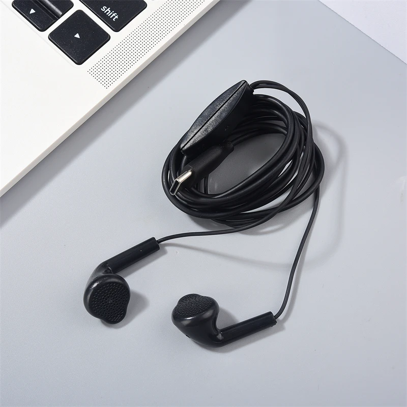 For Samsung Type C Earphone S5830 Wired With Microphone Headset For Samsung Galaxy A55 A54 A53 A73 A35 A33 F55 M35 Z Flip 6 5 4