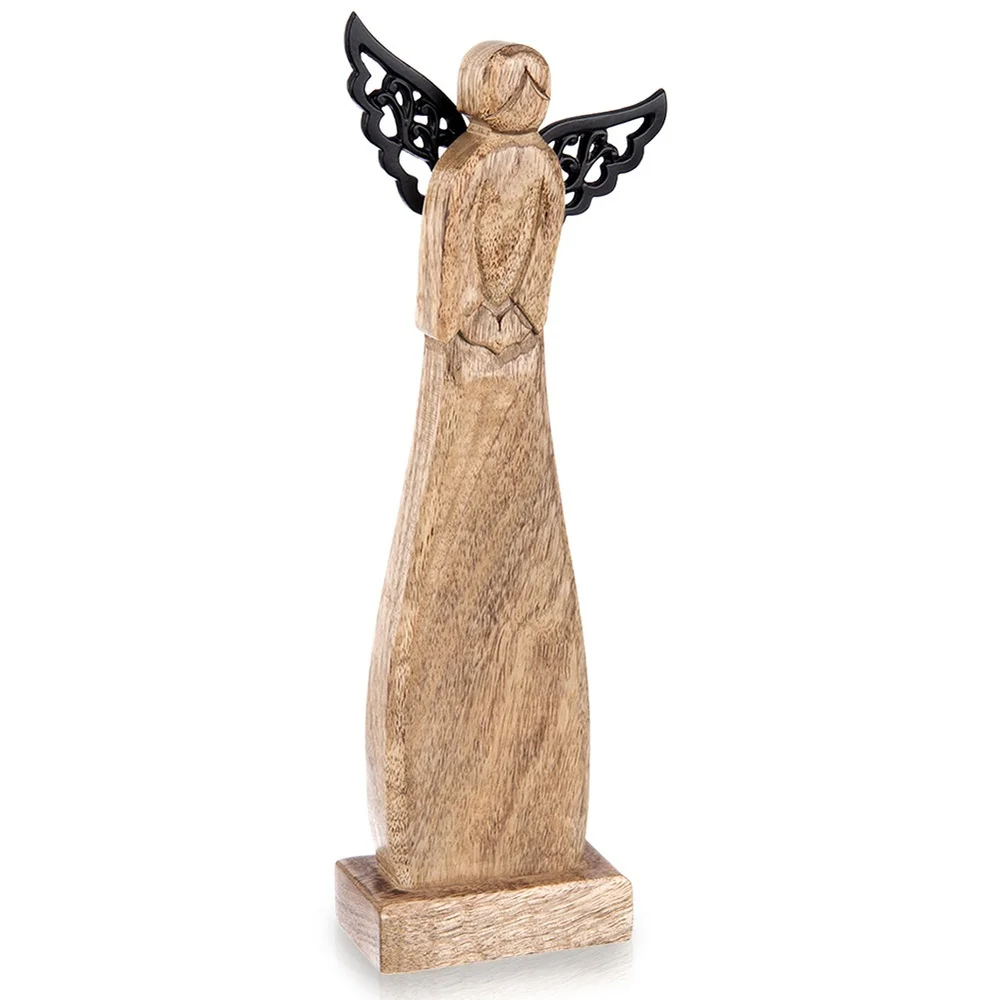 Kerst houten figuur Engel MANGO 34 cm