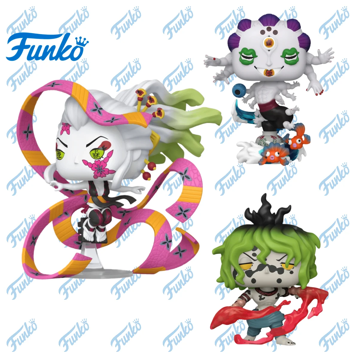 

Funko Pop! Official Licensed From Demon Slayer - Daki/Gyokko/Gyutaro Anime & Manga Vinyl Figure Collectible Model Desktop Decor