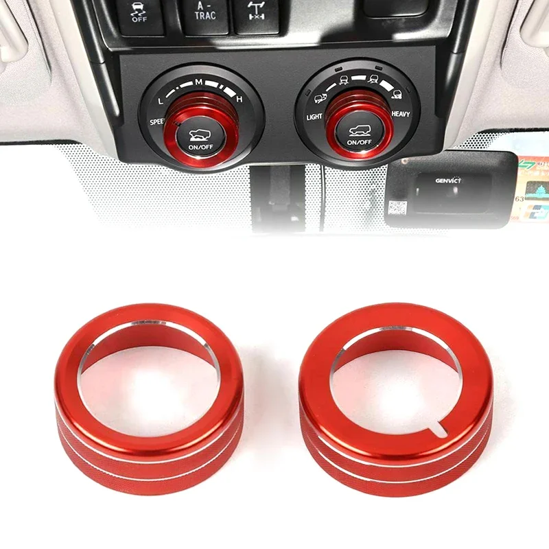 Terrain Mode Knob Decorative Cover Ring for Toyota 4runner 2010-2021 Car Sticker Trim Aluminum Alloy Interior Accessories