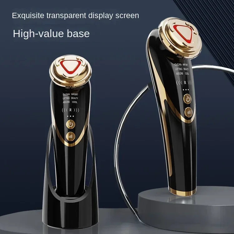 Household Face Hot and Cold Ice Compress RF Beauty Instrument EMS Micro-Current Lifting and Tightening Skin Rejuvenation RF