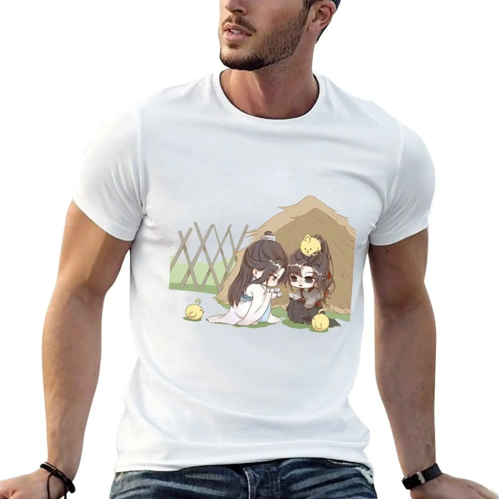 WANGXIAN.WITH.CHICKS T-Shirt graphics vintage mens tall t shirts