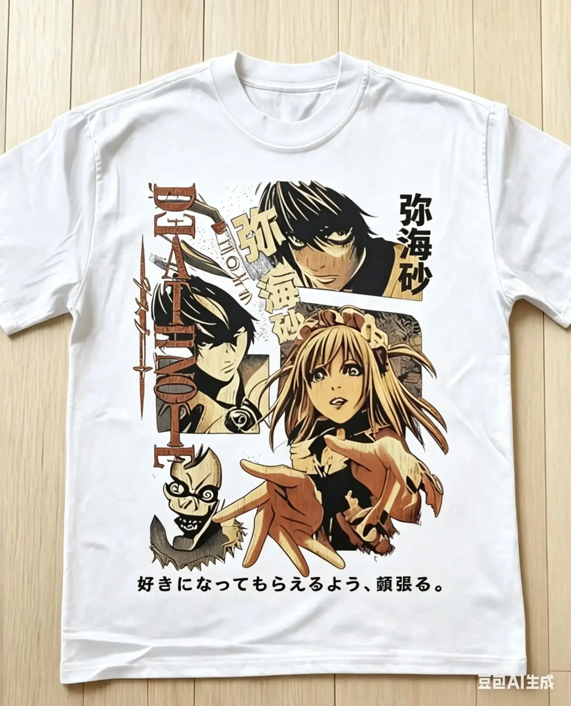 Death Note Anime T-shirts Classic Vintage Anime T-shirts Y2k Graphic Printed Casual Short-sleeved Retro Pattern T-shirts Unisex